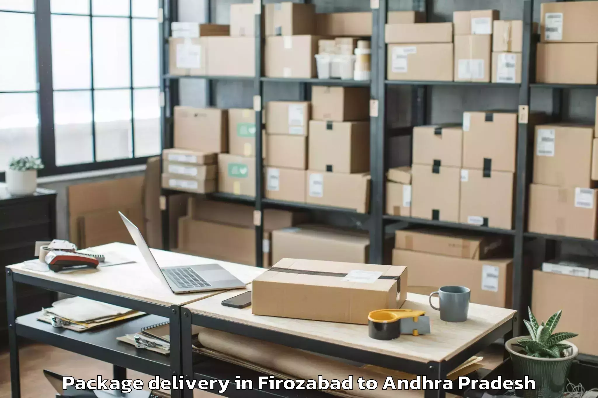 Affordable Firozabad to Kovvur Package Delivery